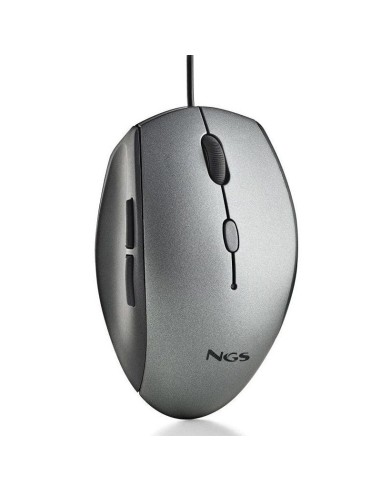 RATON USB NGS MOTH GRAY GRIS   1600DPI CON...