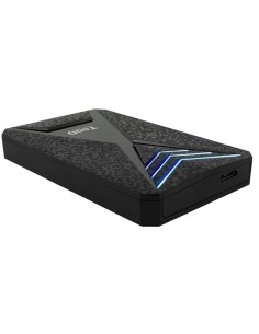 CAJA 2.5" USB 3.1 TOOQ NEGRO   RGB AZUL TQE-2550BL 9.5mm...