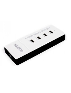 CARGADOR 4 PTOS APPROX USB BLA NCO 2.1A PN: APPUSB4PW...