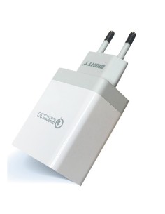 CARGADOR  5V ENCHUFE EIGHTT    2X USB  BLANCO PN: EQC2V2...