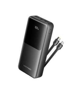POWERBANK 20000 MAH VENTION    22.5W LED DISPLAY NEGRO...