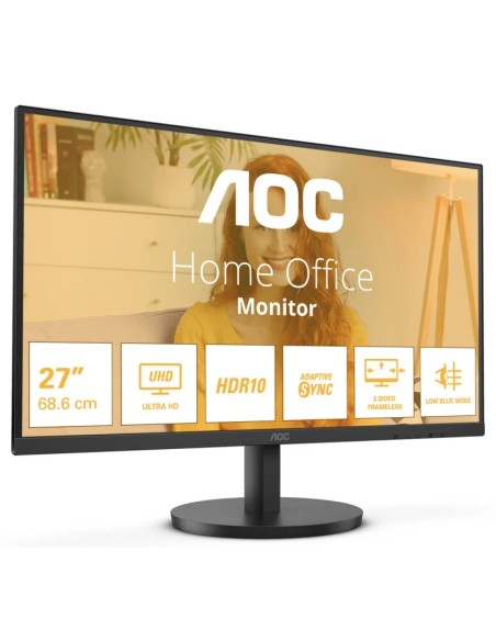 MONITOR   27" AOC U27B3M LED   VA ULTRA HD 4K NEGRO PN: U27B3M EAN: 4038986181525   