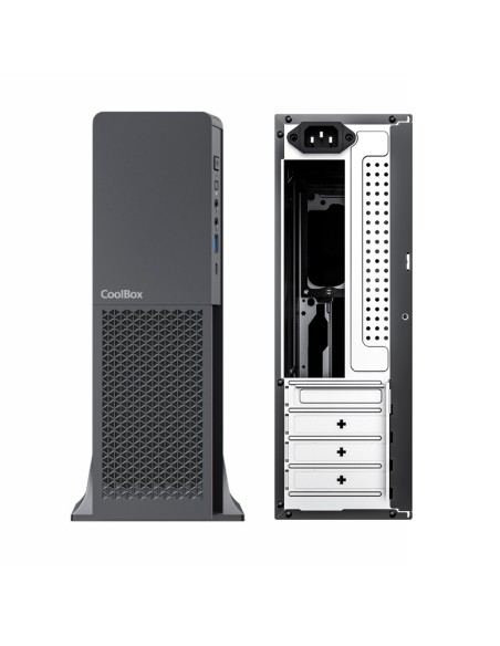 CAJA SFF MATX COOLBOX T313     SLIM FUENTE 500W NEGRA PN: COO-PCT313-1 EAN: 8436624420627   