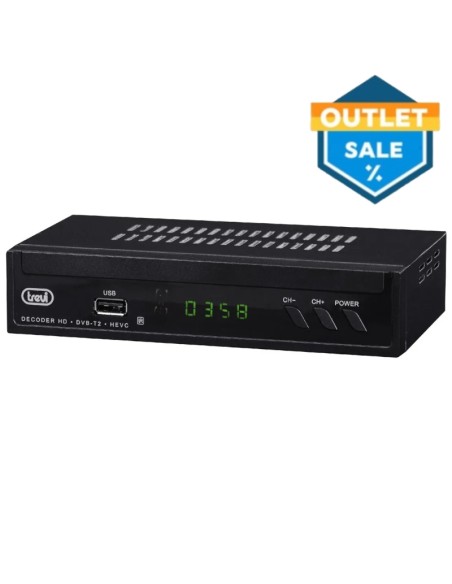 SINTONIZADOR TDT TREVI 3378    DVB T2 HEVC PN: OUT3903 EAN: 1000000003903   