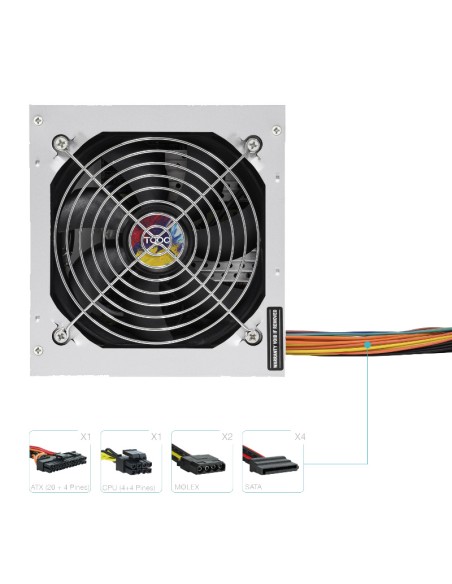 FUENTE  500W/21A   ATX TOOQ    TQEP-500S-INT PN: TQEP-500S-INT EAN: 8433281007277   
