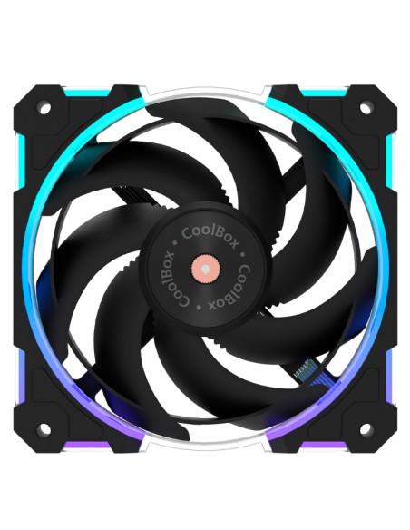 VENTILADOR 12CM GAMING COOLBOX X12 RING ARGB PN: COO-VA12-04ARB EAN: 8436624423529   